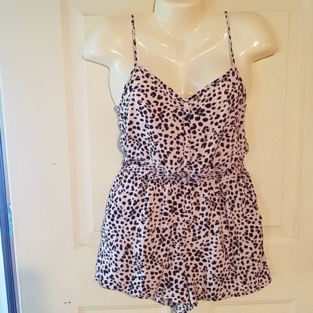 Animal Print Romper